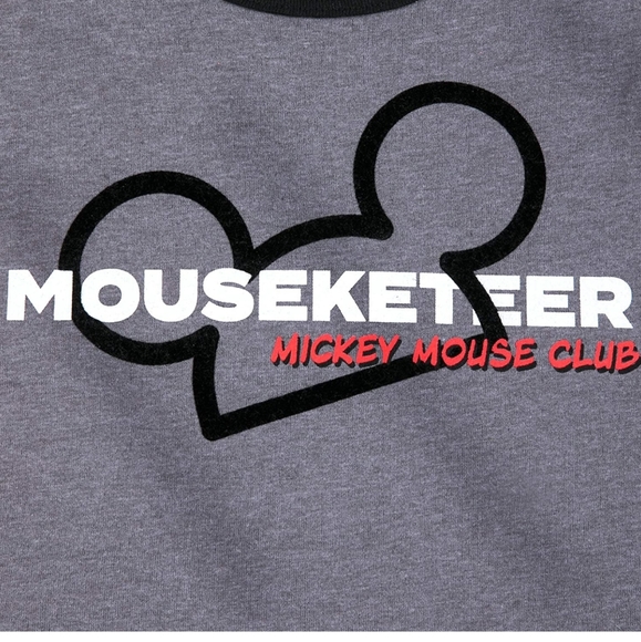 Disney Mouseketeer Mickey Mouse Club Gray Shirt - Picture 3 of 4